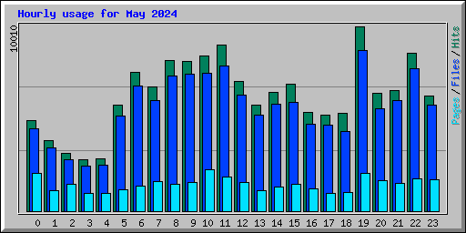 Hourly usage for May 2024