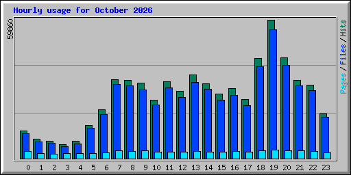 Hourly usage for October 2026